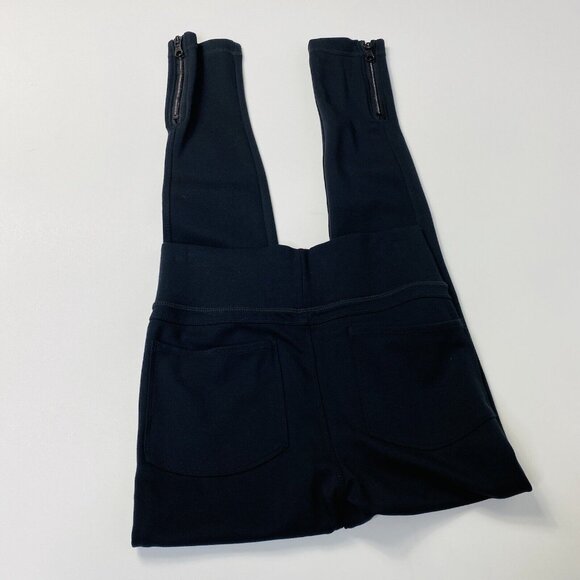 Lukka Lux Womens Black Rayon Nylon Elastic Leggings w/ Zippered Ankle Size XS - Picture 7 of 8